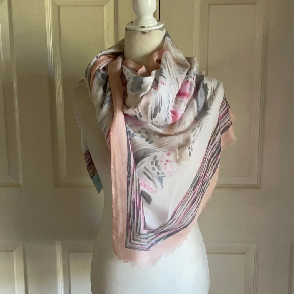 NWT Proper Topper Watercolor Scarf